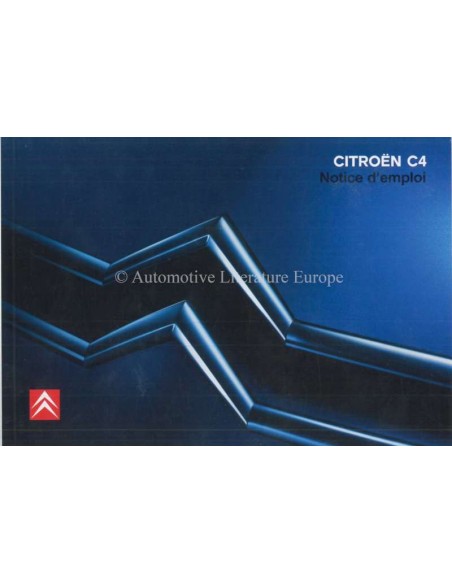 2006 CITROEN C4 OWNERS MANUAL FRENCH