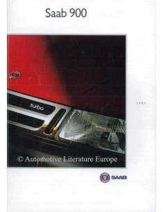 1991 SAAB 900 BROCHURE NEDERLANDS