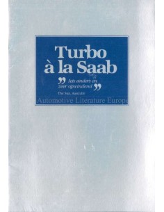 1982 SAAB 900 TURBO A LA SAAB PROSPEKT NIEDERLÄNDISCH