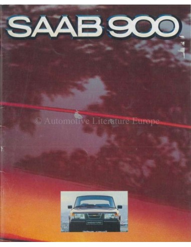 1980 SAAB 900 PROGRAMM PROSPEKT NIEDERLÄNDISCH