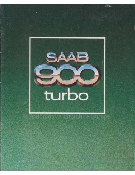 1979 SAAB 900 TURBO BROCHURE DUTCH