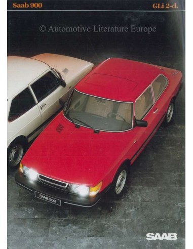 1984 SAAB 900 GLi 2-D BROCHURE SWEDISH