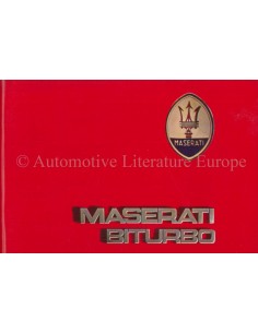1987 MASERATI BITURBO MAINTENANCE & WARRANTY MANUAL ENGLISH ***BLANCO***
