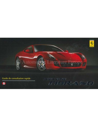 2006 FERRARI 599 GTB FIORANO VERKORTE INSTRUCTIEBOEKJE FRANS (CANADA EDITIE)