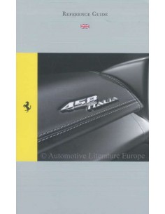 2011 FERRARI 458 ITALIA REFERENZHANDBUCH (U.K. AUSGABE) 4156/11