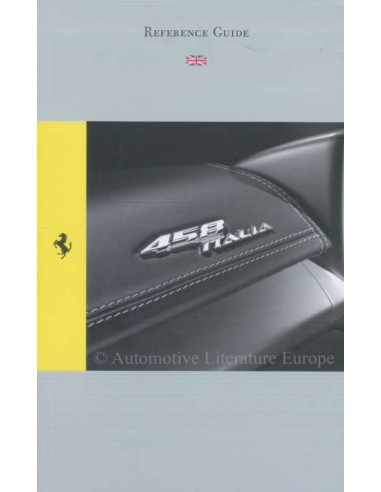 2011 FERRARI 458 ITALIA INSTRUCTIEBOEKJE (U.K. VERSIE) 4156/11
