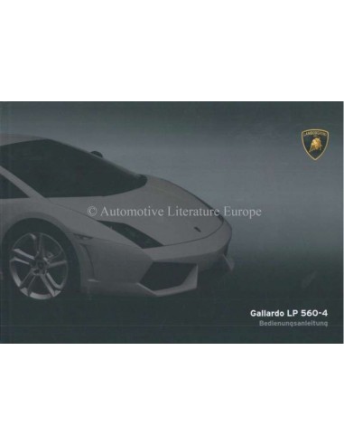 2008 LAMBORGHINI GALLARDO LP 560-4 BETRIEBSANLEITUNG DEUTSCH