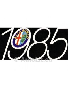 1985 Alfa Romeo Programma Brochure Frans