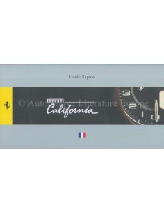 2008 FERRARI CALIFORNIA QUICK CONSULTATION GUIDE (FRENCH VERSION) 3379/08