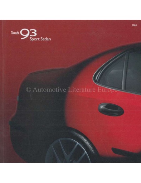 2004 SAAB 9-3 SPORT SEDAN BROCHURE NEDERLANDS