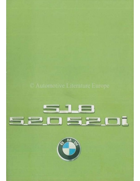 1975 BMW 5 SERIE BROCHURE NEDERLANDS