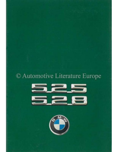 1975 BMW 5 SERIES BROCHURE DUTCH