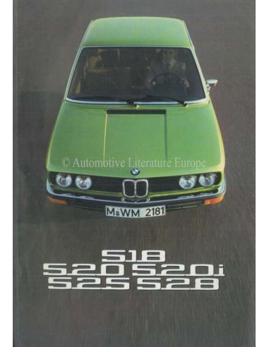 1975 BMW 5 SERIES BROCHURE FRENCH