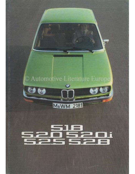 1975 BMW 5 SERIES BROCHURE GERMAN