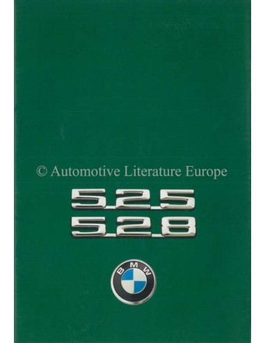 1975 BMW 5ER PROSPEKT NIEDERLÄNDISCH