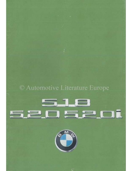 1976 BMW 5 SERIE BROCHURE DUITS