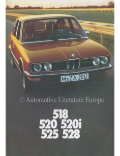 1976 BMW 5 SERIES BROCHURE DUTCH