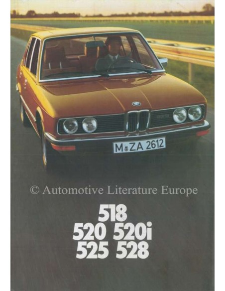 1976 BMW 5 SERIE BROCHURE DUITS