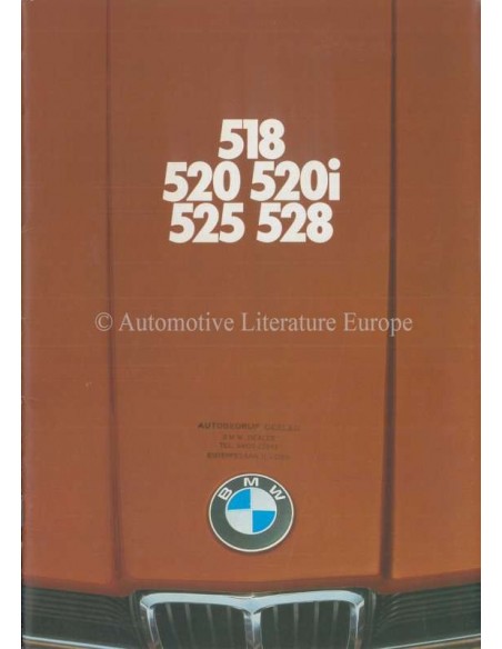 1976 BMW 5 SERIE BROCHURE NEDERLANDS