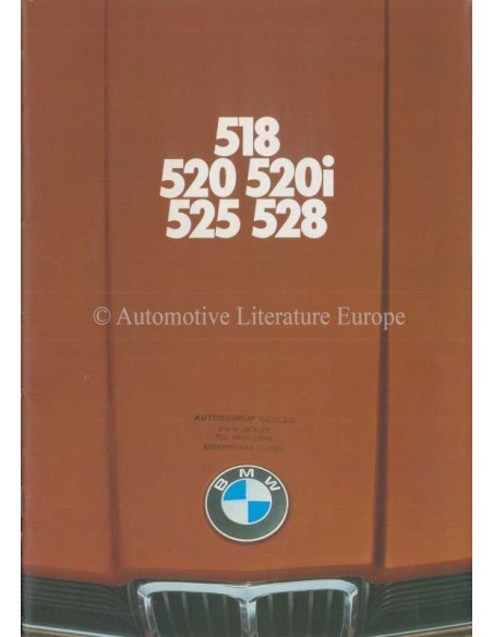 1976 BMW 5 SERIES BROCHURE DUTCH