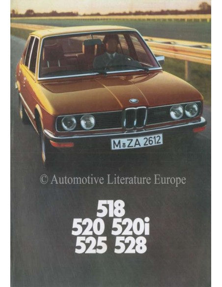 1976 BMW 5 SERIE BROCHURE NEDERLANDS