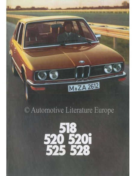 1976 BMW 5ER PROSPEKT NIEDERLÄNDISCH