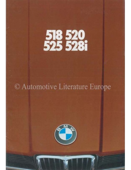 1977 BMW 5ER PROSPEKT NIEDERLÄNDISCH
