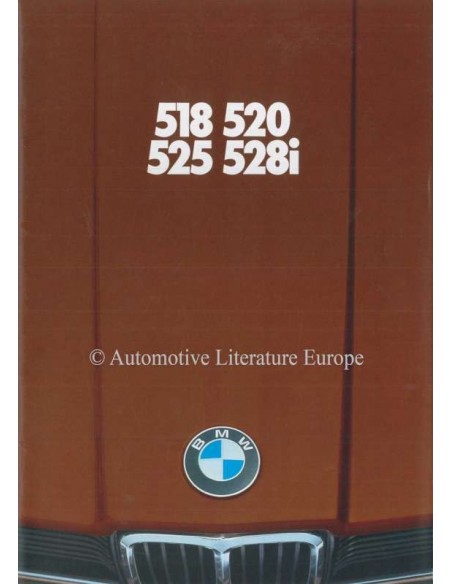 1978 BMW 5ER PROSPEKT NIEDERLÄNDISCH