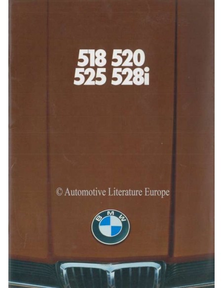 1979 BMW 5 SERIES BROCHURE GERMAN