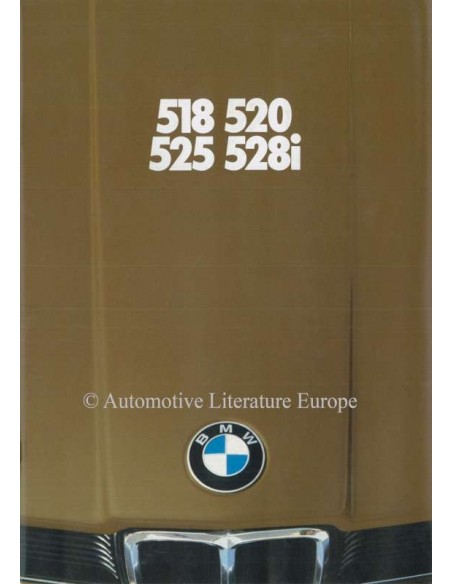 1980 BMW 5 SERIES BROCHURE GERMAN