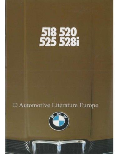 1980 BMW 5ER PROSPEKT NIEDERLÄNDISCH