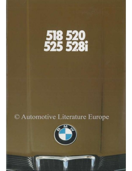 1980 BMW 5ER PROSPEKT NIEDERLÄNDISCH