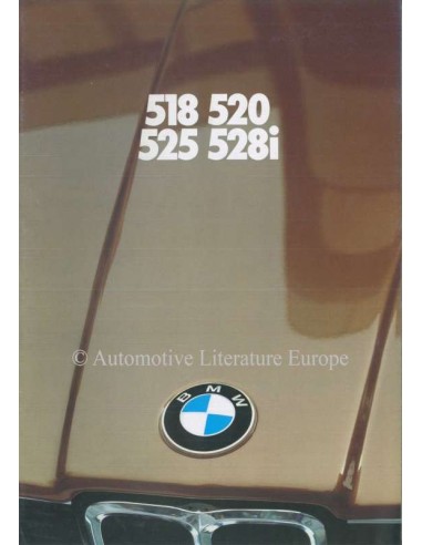 1980 BMW 5 SERIES BROCHURE DUTCH
