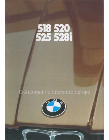 1980 BMW 5 SERIES BROCHURE DUTCH