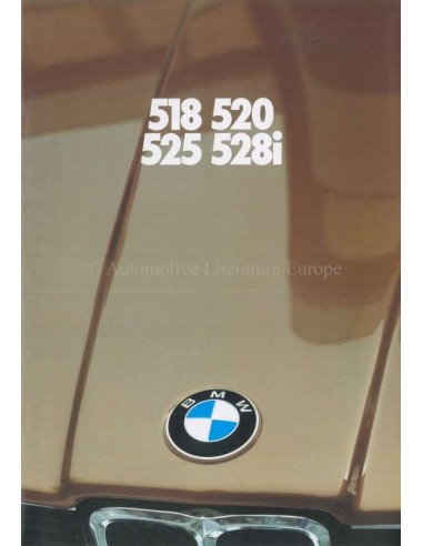 1981 BMW 5 SERIE BROCHURE NEDERLANDS