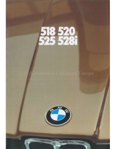 1981 BMW 5 SERIES BROCHURE DUTCH