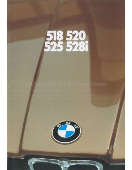 1981 BMW 5 SERIE BROCHURE NEDERLANDS