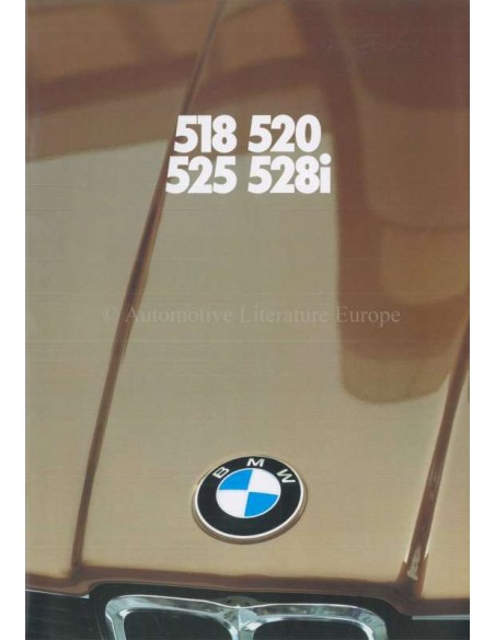 1981 BMW 5ER PROSPEKT NIEDERLÄNDISCH