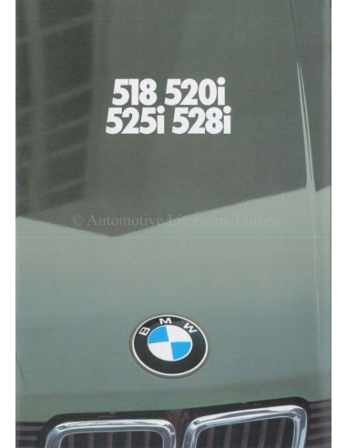 1981 BMW 5 SERIE BROCHURE DUITS