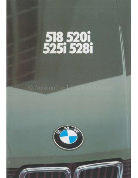 1981 BMW 5 SERIES BROCHURE DUTCH
