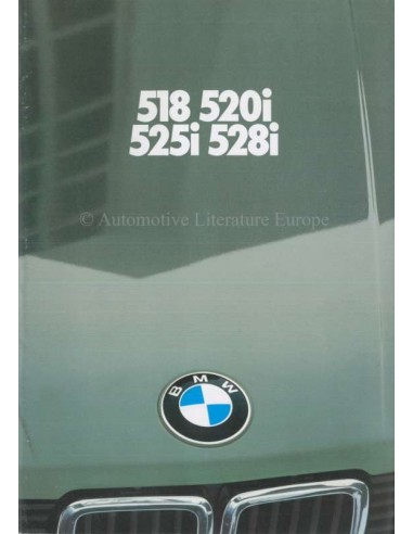 1982 BMW 5 SERIE BROCHURE NEDERLANDS