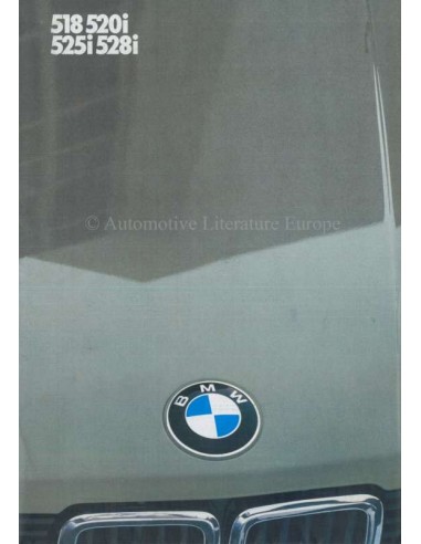 1982 BMW 5 SERIE BROCHURE NEDERLANDS