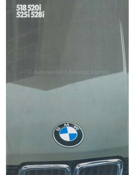 1982 BMW 5ER PROSPEKT NIEDERLÄNDISCH