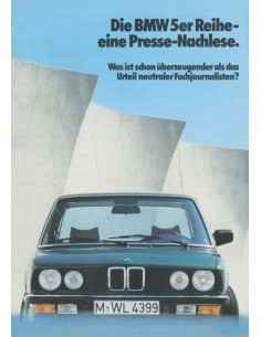 1982 BMW 5 SERIES BROCHURE GERMAN