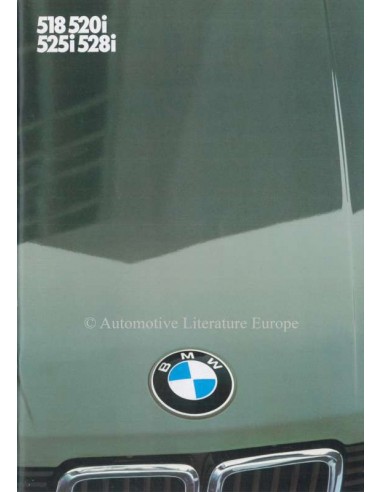 1982 BMW 5 SERIES BROCHURE GERMAN