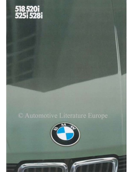1982 BMW 5 SERIES BROCHURE DUTCH