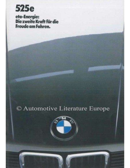 1983 BMW 5 SERIE BROCHURE DUITS