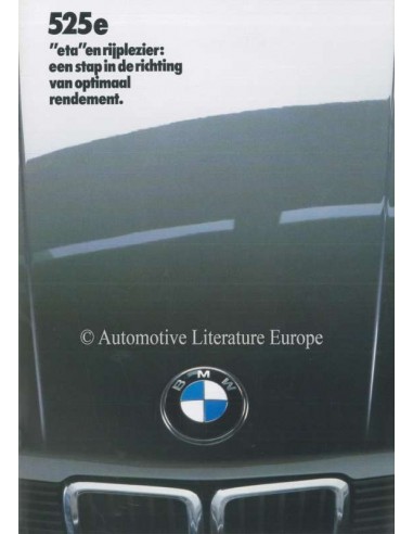 1983 BMW 5 SERIES BROCHURE DUTCH