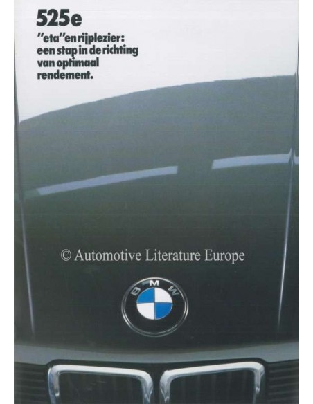 1983 BMW 5 SERIE BROCHURE NEDERLANDS