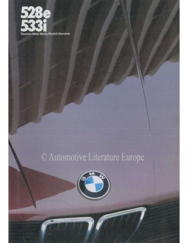 1983 BMW 5 SERIES BROCHURE ENGLISH